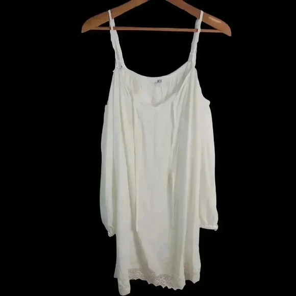 NWOT Jack White Off the Shoulder Blouse Dress Swim Beach Coverup Size M - Picture 1 of 10
